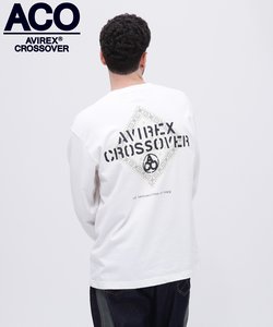 《CROSSOVER》BANDANA PATCH LONGSLEEVE T-SHIRT ／ バンダナ パッチ 長袖Tシャツ ／ AVIREX