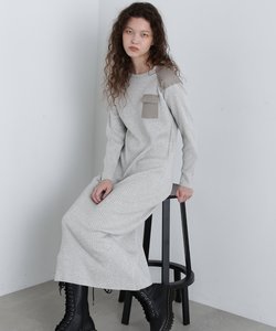 MILITARY RIB KINT ONEPIECE／ミリタリーリブニットワンピース