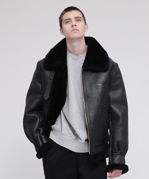 nano universe別注AVIREXレザーVARSITY JACKET AVIREX／別注 VARSITY JACKET | ナノユニバース(NANO universe