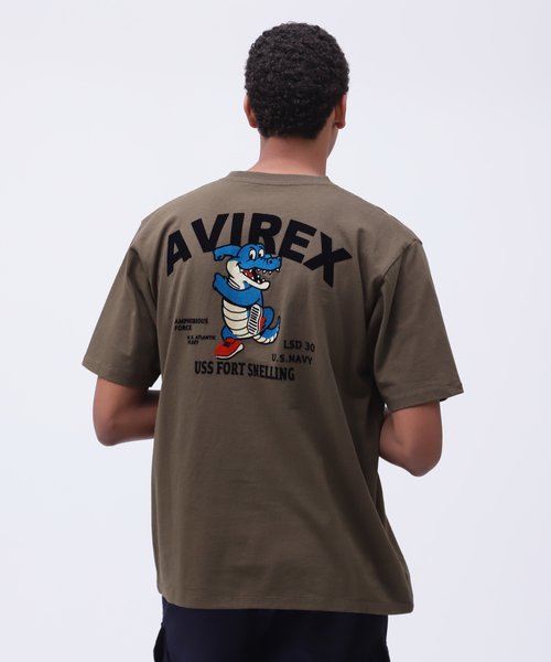 《WEB&DEPOT限定》USS FORT SNELLING T-SHIRT ／ USS フォートスネリング Tシャツ ／ AVIREX ／