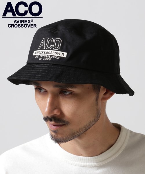 《CROSSOVER》ACO LOGO BUCKET HAT ／ アヴィレックス クロスオーバー バスケットハット ／ AVIREX