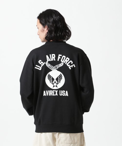 《WEB&DEPOT限定》USAF CREWNECK SWEAT ／ USAF クルーネック スウェット ／ AVIREX 