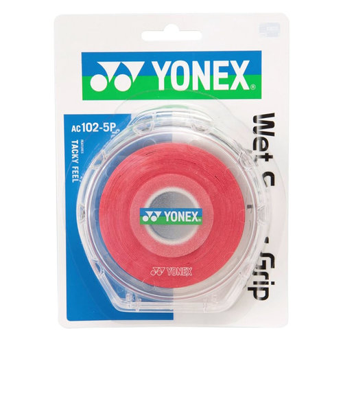 ヨネックス（YONEX）テニスグリップテープ ウェットスーパーグリップ 5本入 AC102-5P-037 