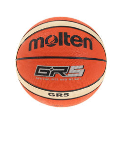 モルテン（molten）バスケットボール 5号球 (小学校用) ジュニア GR5 BGR5-OI 自主練 屋外 室外