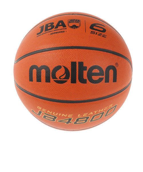 モルテン（molten）バスケットボール 6号球 (一般 大学 高校 中学校) 女子 検定球 JB4800 B6C4800 自主練 屋内 室内