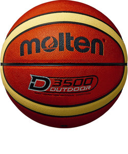 モルテン（molten）バスケットボール 7号球 (一般 大学 高校 中学校) 男子 アウトドア D3500 B7D3500 自主練