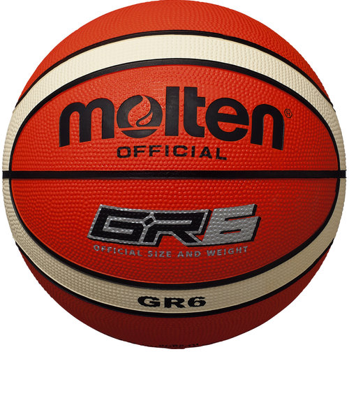 モルテン（molten）バスケットボール 6号球 (一般 大学 高校 中学校) 女子用 GR6 BGR6-OI 自主練 屋外 室外
