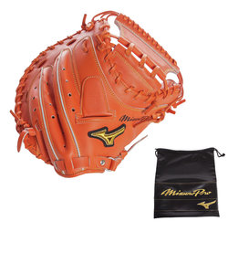 ミズノ（MIZUNO）野球 硬式 グラブ B 捕手用 キャッチャーミット 1AJCH18100 52 B 収納袋付 【お一人様一点まで】