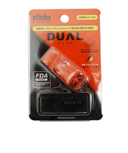 スフィーダ（SFIDA）ホイッスル コルクなし 2音色 DUAL OSF-DU01 ORG