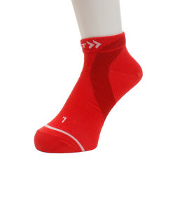 ザムスト（ZAMST）機能ソックスアンクルソックス HA1メッシュ RED 靴下