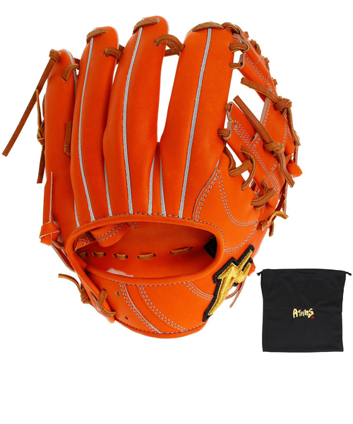 アトムズ（ATOMS）野球 硬式 グラブ 内野手用 AGL-401X19 収納袋付
