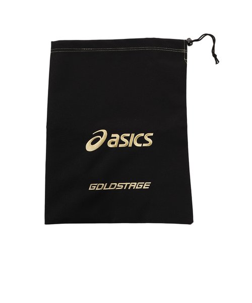 アシックス（ASICS）野球スパイク 黒 金具 一般 ゴールド