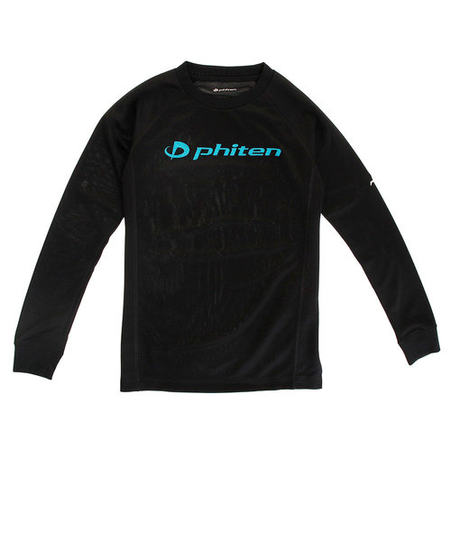 ファイテン（PHITEN）Tシャツ ジュニア 長袖 RAKUシャツ SPORTS 吸汗速乾 ロゴ 3120JG37510 【バレーボールウェア スポーツウェア…