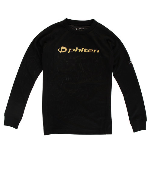 ファイテン（PHITEN）Tシャツ ジュニア 長袖 RAKUシャツ SPORTS 吸汗速乾 ロゴ 3120JG37520 【バレーボールウェア スポーツウェア…