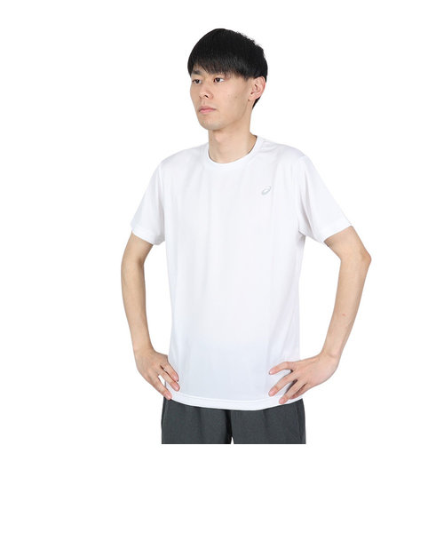 アシックス（ASICS）Tシャツ 半袖 メンズ 白【オンライン限定価格】 ワンポイント 2033A699.101