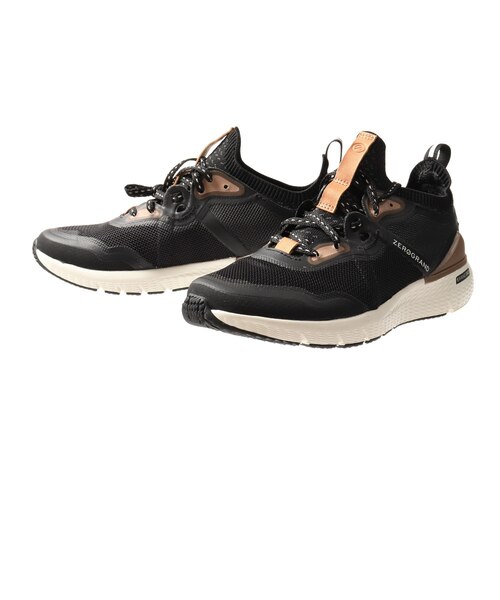 コール ハーン Cole Haan レディース スニーカー シューズ 黒 ゼログランド オーバーテイク ブラウン ゴールド W Super Sports Xebio Mall店 スーパースポーツゼビオ の通販 Mall