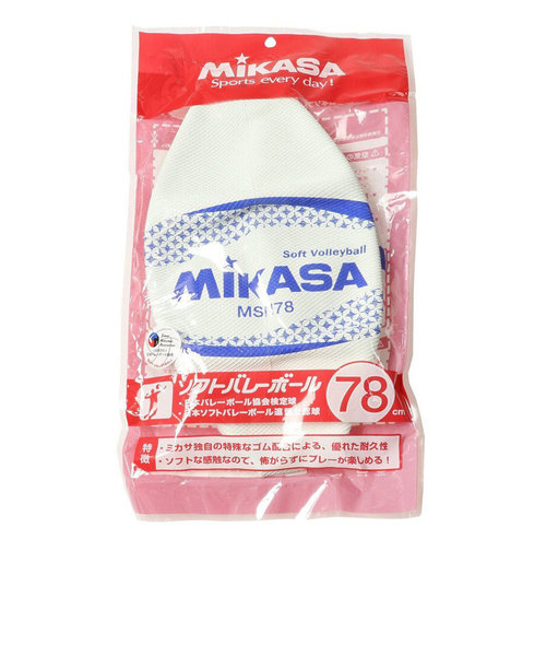 ミカサ（MIKASA）ソフトバレーボール 検定球 円周78cm MSN78-W 自主練 Super Sports XEBIO  &mall店（スーパースポーツゼビオ）の通販 &mall