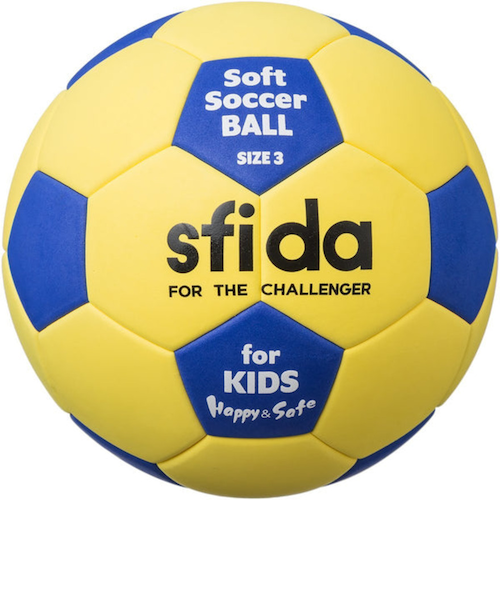 スフィーダ Sfida キッズ ソフトサッカーボール 軽量3号 Bsf Shs Yel 3 Super Sports Xebio Mall店 スーパースポーツゼビオ の通販 Mall