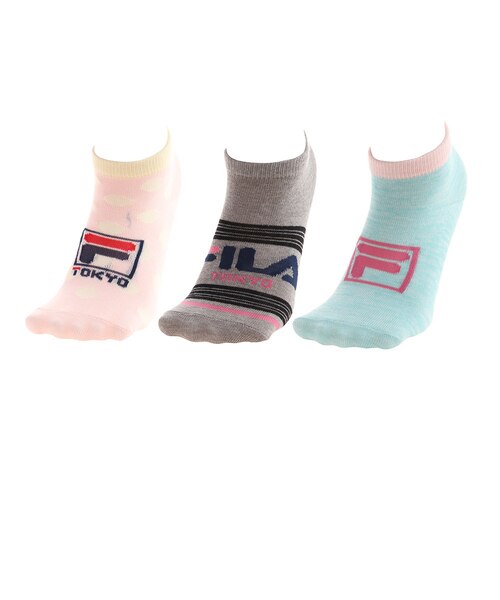 フィラ Fila キッズ アンクルソックス 3足組 02 Super Sports Xebio Mall店 スーパースポーツゼビオ の通販 Mall