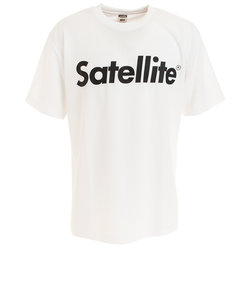 バドミントン ウェア Tシャツ 半袖 ドライ ロゴ STSDT WHITE/BLACK