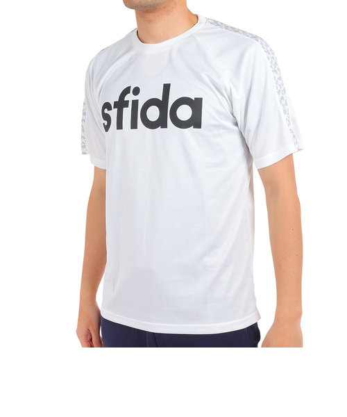 スフィーダ（SFIDA）サッカーウェア メンズ BP プラクティスシャツ 半袖 Tシャツ LINE SA-21816 WHT