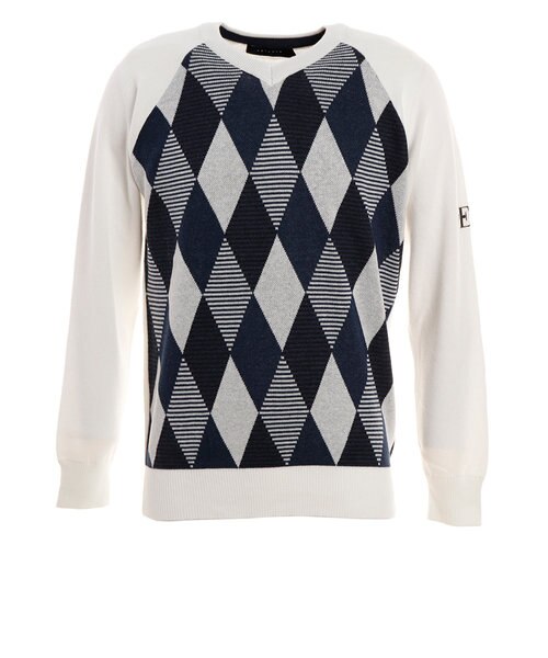 エピキュール Epicure ゴルフウエア メンズ アーガイルニットセーター 151 004 Super Sports Xebio Mall店 スーパースポーツゼビオ の通販 Mall