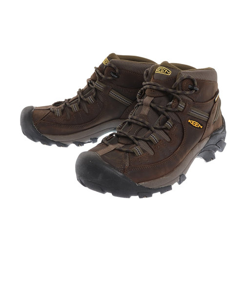 キーン（KEEN）トレッキングシューズ ミドルカット 登山靴 ターギー2 MID ウォータープルーフ 1017346 ダークブラウン