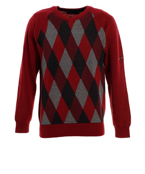 エピキュール Epicure ゴルフウエア メンズ アーガイルニットセーター 151 064 Super Sports Xebio Mall店 スーパースポーツゼビオ の通販 Mall