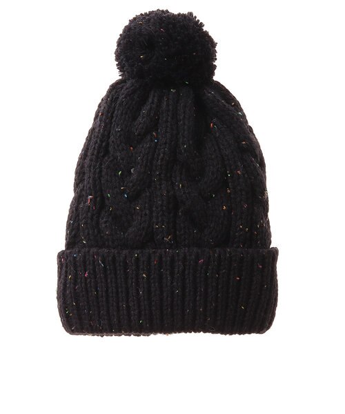 エアボーン Arbn スキー スノーボード ニット帽 レディース 19mna Mix ビーニー Ab03wc1241 Blk Super Sports Xebio Mall店 スーパースポーツゼビオ の通販 Mall