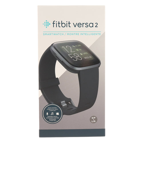 Fitbit Versa 2 スマートウォッチ☆Alexa搭載☆カーボンブラック-