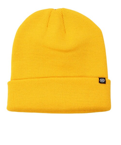 686 686 スキー スノーボード ニット帽 メンズ Standard Roll ビーニー ニットキャップ M0rbne04 Sub Yellow Super Sports Xebio Mall店 スーパースポーツゼビオ の通販 Mall