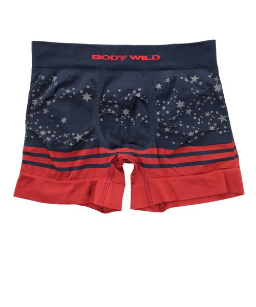 ボディワイルド Body Wild ボクサーパンツ 前閉じ 立体成型 スター柄 Bws957j Nvy Super Sports Xebio Mall店 スーパースポーツゼビオ の通販 Mall