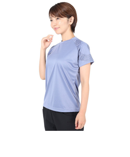 Tシャツ レディース 半袖 ドライ 吸汗速乾 UVカット メッシュシャツ 864GM1ES6827 BLU