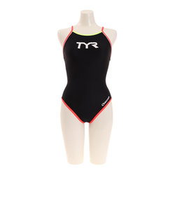 ティア（TYR）競泳水着 レディース 水泳 フレックスバック DOUBLE P. FDSPL112 BKRD