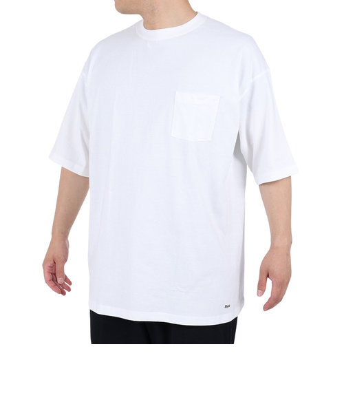 Tシャツ メンズ 半袖 ビッグ ショートスリーブ ポケット SL-ALL-005-WHT カットソー