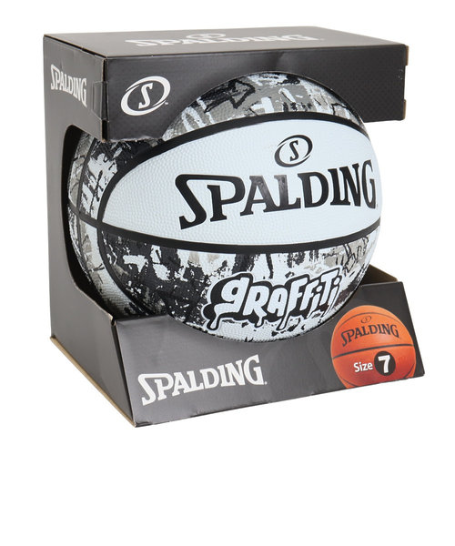 スポルディング（SPALDING）バスケットボール 7号球 グラフィティ ホワイト 7号球 84-375Z Super Sports XEBIO  mall店（スーパースポーツゼビオ）の通販 mall