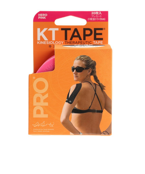 キネシオロジテーププロ（KT TAPE PRO）PRO20 ヒーローピンク KTPR20/HP Super Sports XEBIO  mall店（スーパースポーツゼビオ）の通販 mall