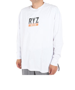 ライズ（RYZ）バスケットボールウェア ロンT N/08 長袖Tシャツ 751R1CD6607 WHT 速乾