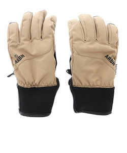 エアボーン（ARBN）スキー スノーボード グローブ 手袋 メンズ SOLID ABG11126 BEIGE 手袋