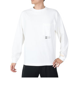 ニューバランス（new balance）長袖Tシャツ メンズ 白 1000 レギュラーフィット AMT25023SST