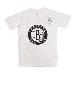 エヌビーエー（NBA）バスケットボールウェア ジュニア ネッツ アイコン ケビン・デュラント Tシャツ PFC7Z-NETS/WH