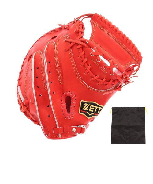 ゼット（ZETT）軟式用グラブ キャッチャーミット 捕手用 野球グローブ 一般 CMプロステイタス22 BRCB30242-5800