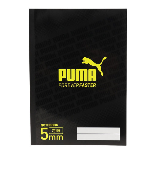 プーマ（PUMA）自由学習帳 5mm方眼 ブラック PM290BK