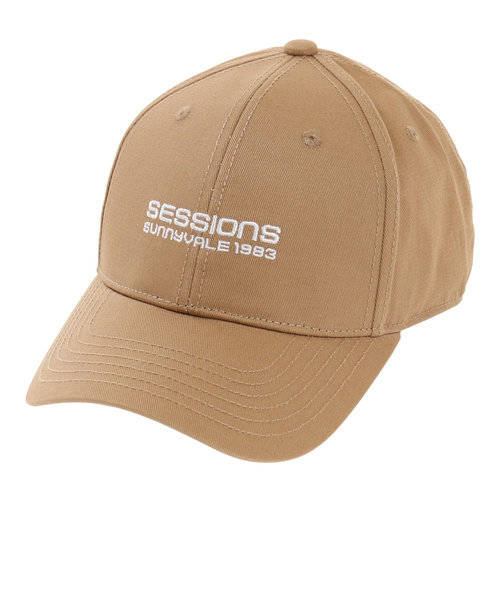 セッションズ（SESSIONS）プレーンロゴキャップ 218214 BEG 帽子