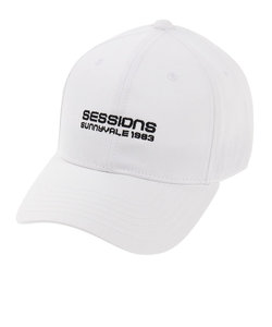 セッションズ（SESSIONS）プレーンロゴキャップ 218214 WHT 帽子