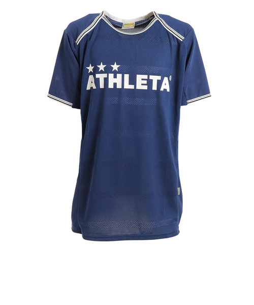 アスレタ（ATHLETA）サッカー フットサルウェア Tシャツ ジュニア プラクティスシャツ 2366J NVY 速乾