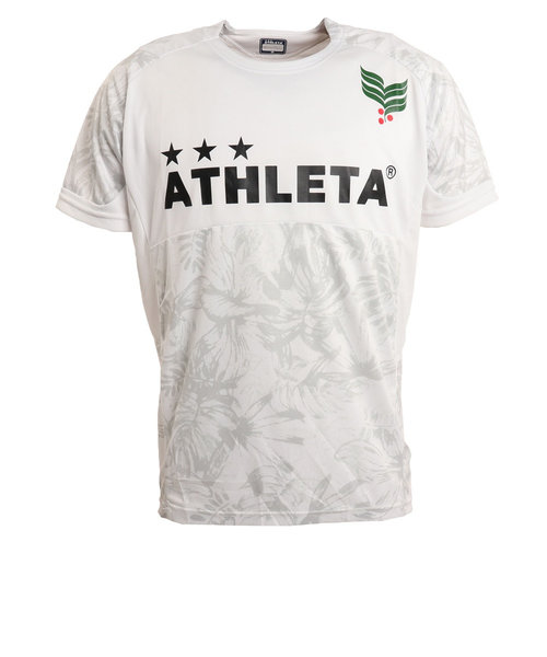 アスレタ（ATHLETA）サッカー フットサルウェア Tシャツ 総柄プラシャツ XE-421 WHT