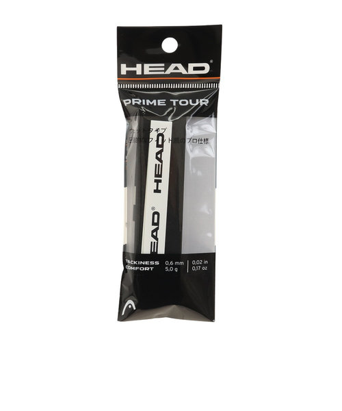 ヘッド（HEAD）テニスグリップテープ Prime Tour 1本入り 285611 BK