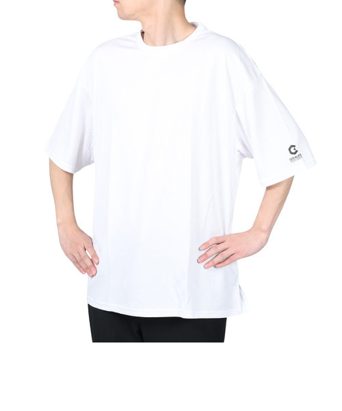 半袖Tシャツ メンズ ドライ プリントメッシュTシャツ CT2S3345-TR863-DGSD WHT