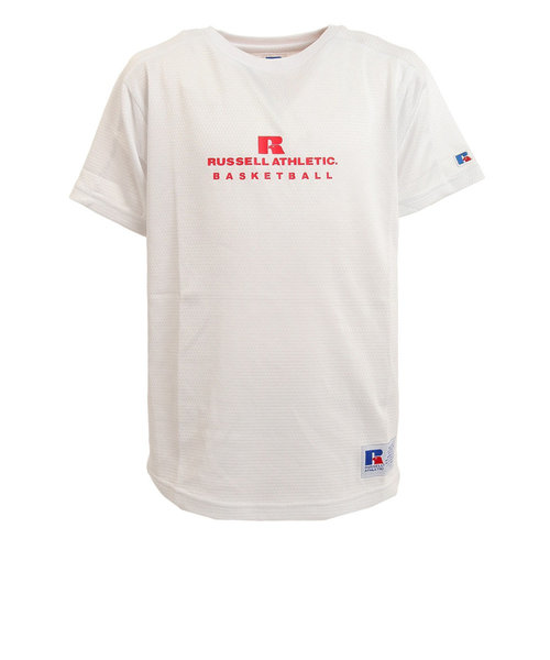 ラッセル（RUSSELL）バスケットボールウェア ジュニア DRYPOWER Tシャツ RBBJ21S001 WHT